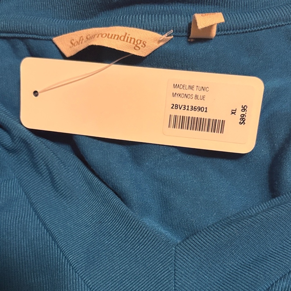 Soft Surroundings Madeline Blue Tunic